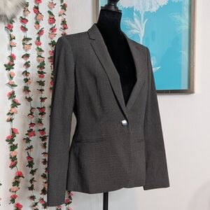 Calvin Klein Charcoal Pinstripe Blazer